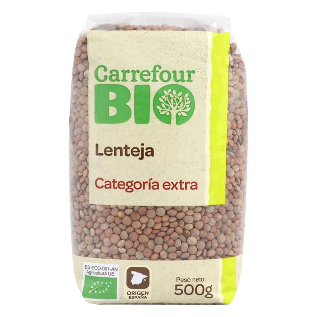 Lenteja categoría extra ecológica Carrefour Bio 500 g