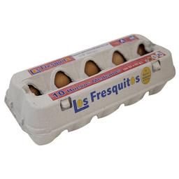 LOS FRESQUITOS Huevos de gallinas en jaulas acondicionadas de categoría A y clase M 10 uds