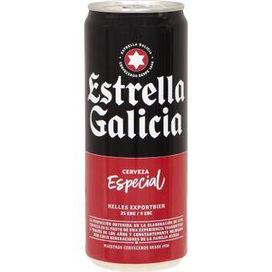 Cerveza especial estrella galicia, lata 33 cl