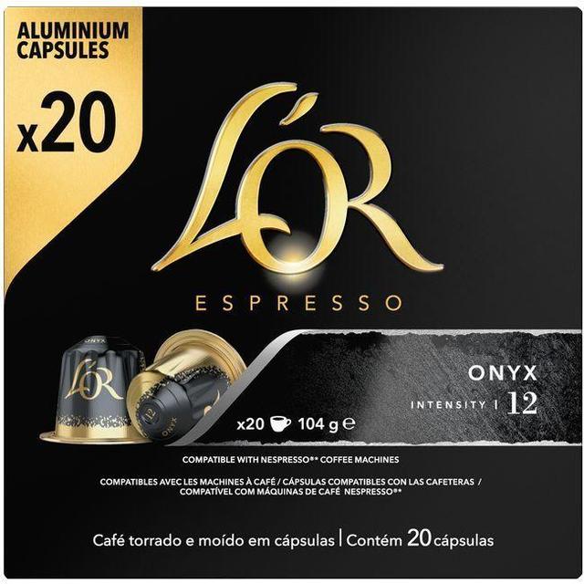 Café expresso intensidad 12 Onyx L´or 20 cápsulas
