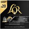 Café onyx compatible nespresso l'or, caja 20 uds