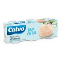 Atún claro CALVO al natural bajo en sal 3xRO-80 168 g pne