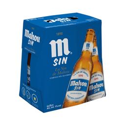 MAHOU Cerveza sin alcohol pack 6 uds. x 25 cl