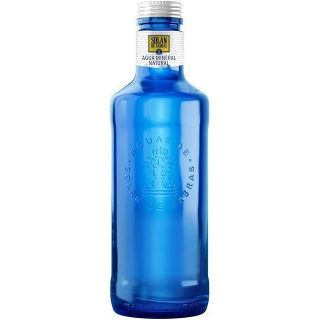 Agua mineral solan de cabras, botella vidrío 75 cl
