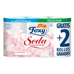 Papel higiénico FOXY seda 3 capas 4+2 rollos