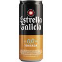 Cerveza 0,0 tostada estrella galicia, lata 33 cl