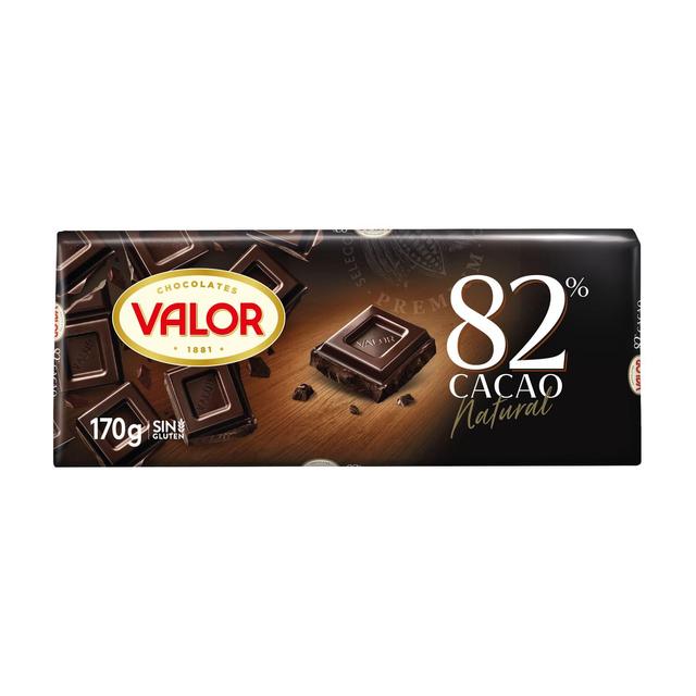 Chocolate negro 82% Valor sin gluten 170 g