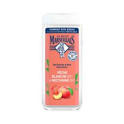 LE PETIT MARSEILIAIS Gel hidratante y nutritivo para baño o ducha, con textura crema y melocotón blanco y nectarina bio LE PETIT MARSEILIALS 650 ml