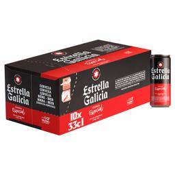 Cerveza Estrella Galicia especial pack de 10 latas 33 cl