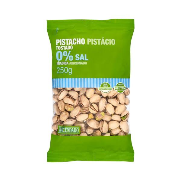 Pistacho tostado Hacendado 0% sal añadida