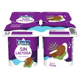 KAIKU Yogur sin lactosa con sabor a coco Sin lactosa 4 x 125 g