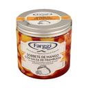 FARGGI Tarrina de sorbete de mango con salsa se frambuesa 450 ml