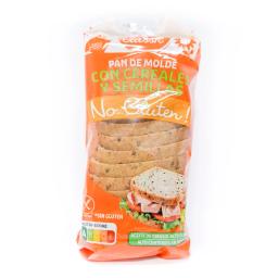 Pan de molde con cereales y semillas Carrefour Classic' sin gluten y sin lactosa 350 g