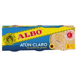 ALBO Atún en aceite de girasol, en conserva 3 uds x 48 g