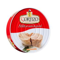 Atún en aceite de girasol CORTIZO  520 g pn
