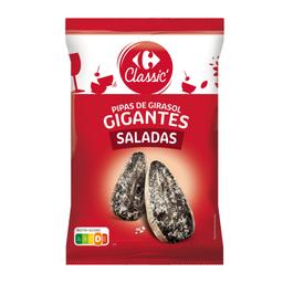 Pipas gigantes saladas Classic Carrefour 400 g