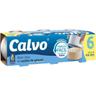 Atún claro en aceite de girasol calvo, pack 6x65 g
