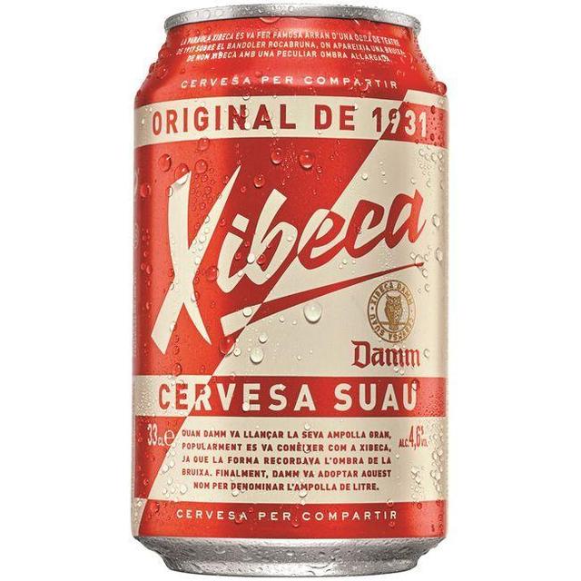 Cerveza xibeca, lata 33 cl