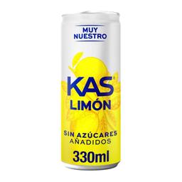 Refresco KAS limón sin azúcares añadidos lata 33 cl