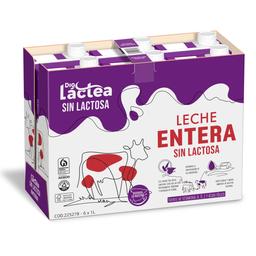 Leche entera sin lactosa Dia Láctea brik 6 x 1 l