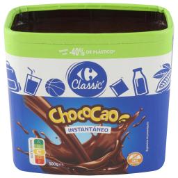 Cacao instantáneo Chococao Carrefour sin gluten 500 g