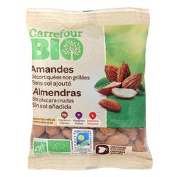 Almendras crudas sin cáscara sin sal añadida ecológicas Carrefour Bio 90 g