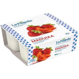 Yogur maduixa la fageda, pack 4x125 g