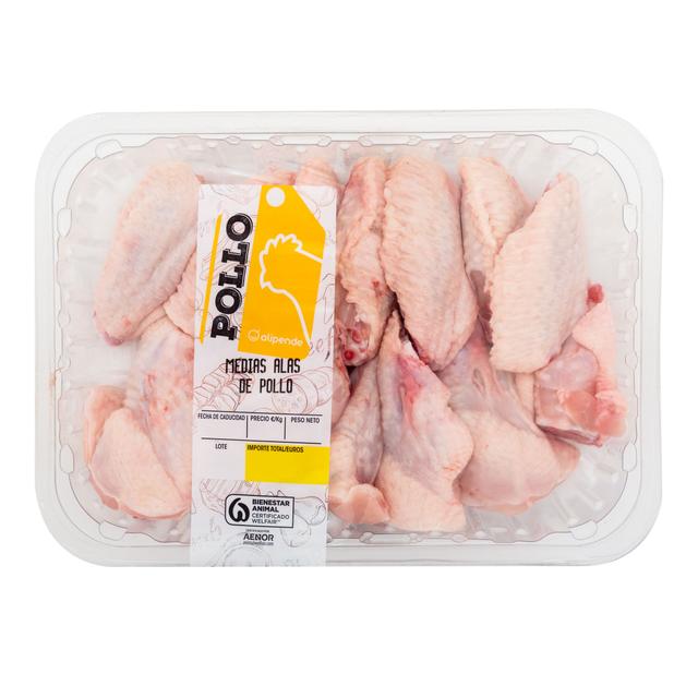 Medias alas de pollo Alipende 650g aproximadamente