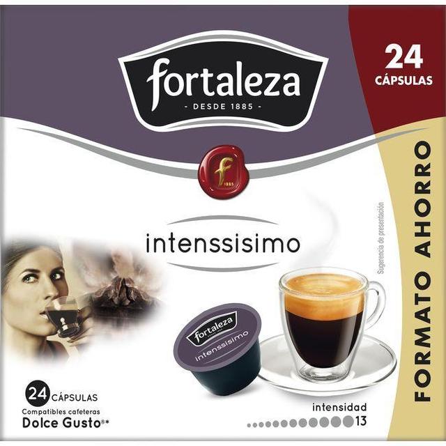 Café intenssisimo compatible dolce gusto fortaleza, caja 24 uds