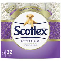 Papel higiénico Acolchado Scottex 32 rollos