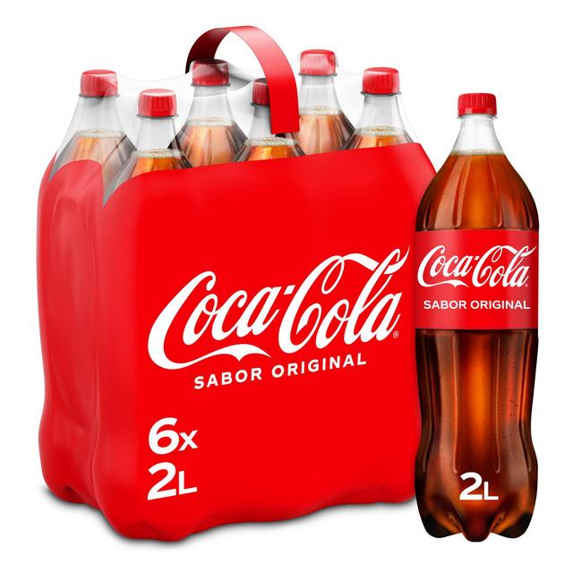 Coca Cola pack 6 botellas 2 l