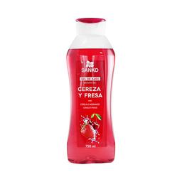 SANKO Gel de baño o ducha con extracto de cereza y fresa SANKO 750 ml