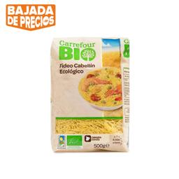 Pasta fideo cabellín ecológico Carrefour Bio 500 g