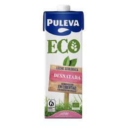 Leche desnatada ecológica Puleva brik 1 l