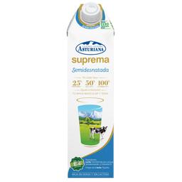 Leche sin lactosa Asturiana 1L suprema semidesnatada