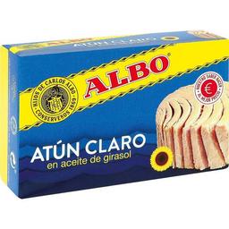 Atún claro en aceite de girasol albo, lata 112 g