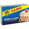 Atún claro en aceite de girasol albo, lata 112 g