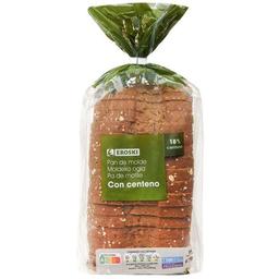Pan de molde de centeno-semillas eroski, paquete 675 g
