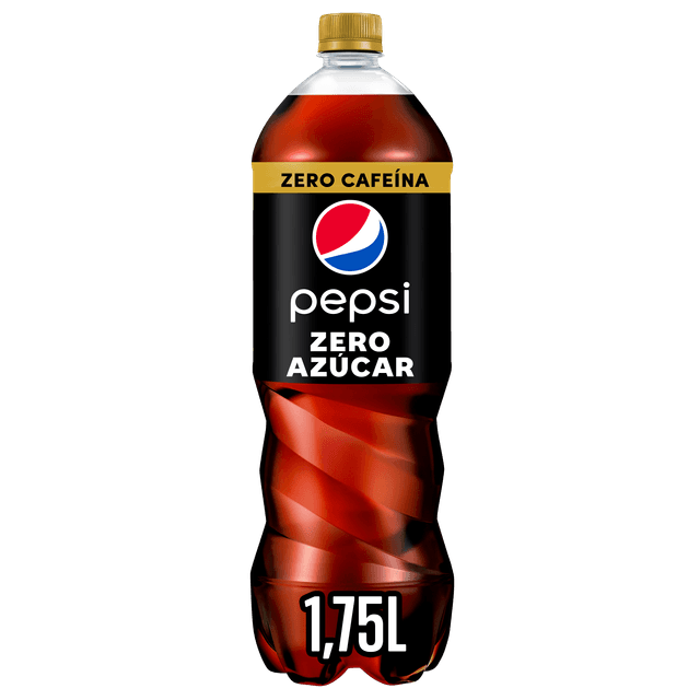 Refresco cola Pepsi zero botella 1,75l sin cafeína