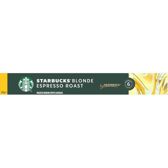 Café blonde compatible nespresso starbucks, caja 10 uds