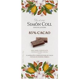 Chocolate 85% cacao simon coll, tableta 85 g