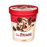 Helado Duo Brownie Hacendado de crema sabor vainilla y cacao