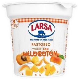 Yogur con melocotón larsa, tarrina 125 g