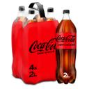 Coca Cola zero azúcar pack 4 botellas 2 l