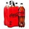 Refresco cola Coca-Cola botella 2l pack 4 zero