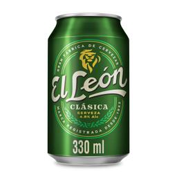 Cerveza El León clásica lata 33 cl