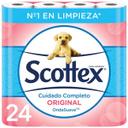 Papel higiénico original scottex, paquete 24 rollos