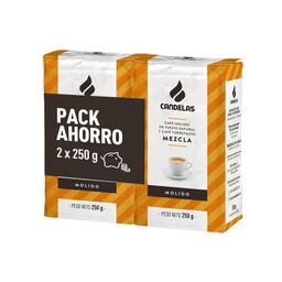 Café molido CANDELAS mezcla pack 2x250 g