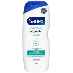 Gel de ducha en aceite sanex cuidado experto, bote 600 ml