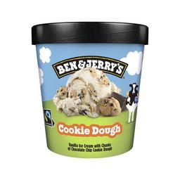 BEN & JERRY'S Tarrina de helado de vainilla con trozos de masa de galleta y chocolate  465 ml